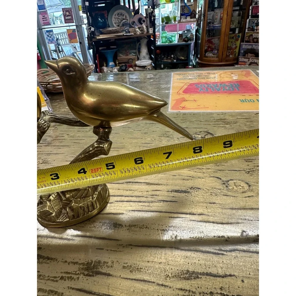 Vintage Brass Lovebirds/Cardinals